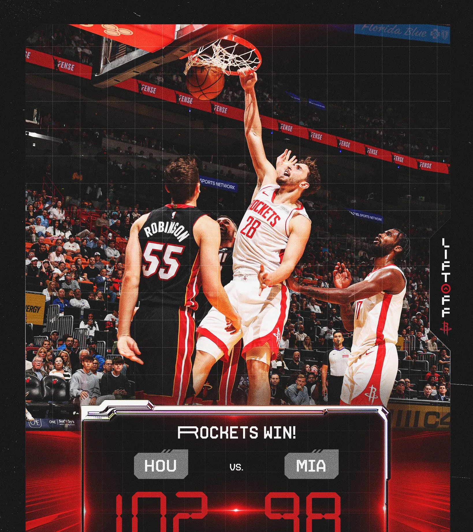 火箭力克热火，赛季继续